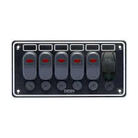 Панель переключателей, 5 шт. + 1 USB-разъем