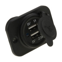USB-разъем, 1А + 2,1А