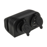Прикуриватель + USB-разъем (1А + 2,1А) для горизонтальной поверхности