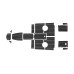 Комплект палубного покрытия из Eva Teak, для катера Phoenix 510BR