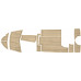 Комплект палубного покрытия из Eva Teak, для катера Phoenix 530HT