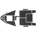 Комплект палубного покрытия из Eva Teak, для катера Phoenix 560