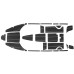 Комплект палубного покрытия из Eva Teak, для катера Phoenix 600HT