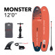 SUP-доска Aquamarina Monster (366 см, райдер до 170 кг)
